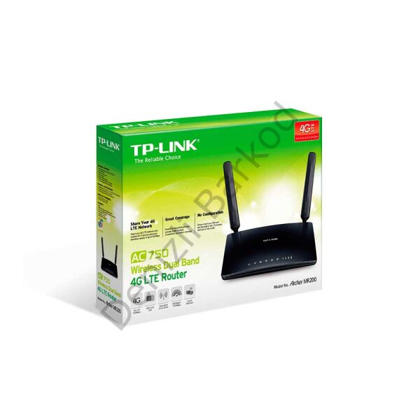 TP-LINK ARCHER MR200 AC750 750MBPS 4PORT 2.4/5GHz 3G/4G LTE INDOOR SIM KART GİRİŞLİ ROUTER