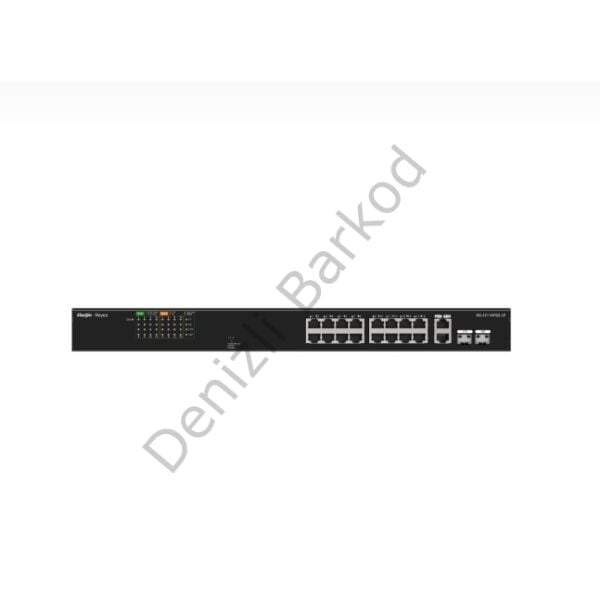 RUIJIE REYEE RG-ES118FGS-LP 16 PORT 10/100 16 PORT POE 2 X COMBO UPLINK 120W YONETILEMEZ RACK MOUNT SWITCH