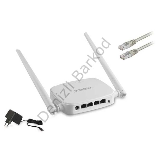 EVEREST EWR-301 300MBPS 4PORT 2 ANTEN 5DBI 2.4GHz INDOOR ACCESS POINT/ROUTER/REPEATER