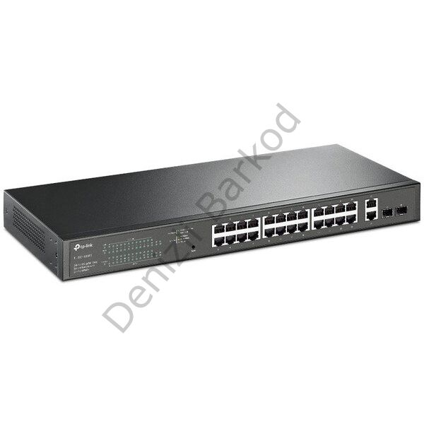 TP-LINK TL-SG1428PE 28 PORT 10/100/1000 24 PORT POE +2SFP YONETILEBILIR RACK MOUNT SWITCH