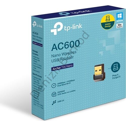 TP-LINK ARCHER T2U NANO AC600 600MBPS USB WIRELESS ADAPTÖR