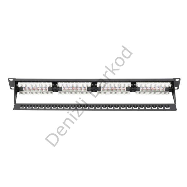 DIGITUS DN-91624U-CR  24 PORT CAT6 DOLU 1U ZIRHSIZ PATCH PANEL