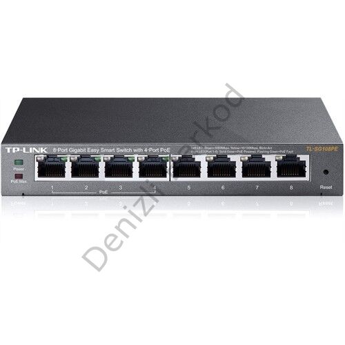 TP-LINK TL-SG108PE 8 PORT 10/100/1000 4 PORT POE EASY SMART DESKTOP SWITCH