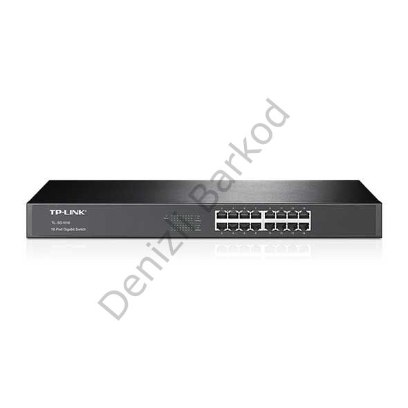 TP-LINK TL-SG1016 16 PORT 10/100/1000 YONETILEMEZ RACK MOUNT SWITCH