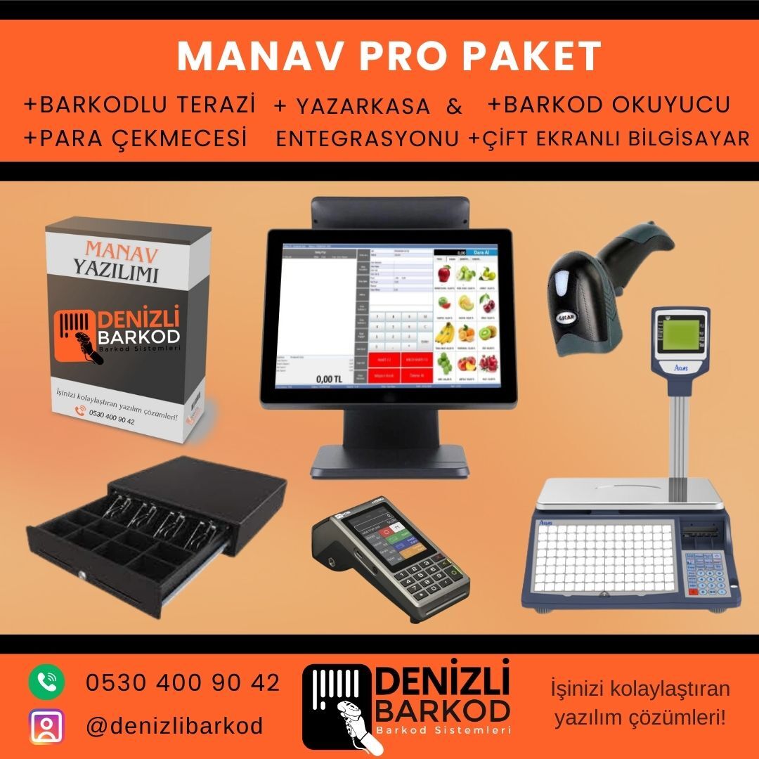 Manav Pro Paketi - Tüm İhtiyaçlarınızı Tek Pakette Karşılayın!