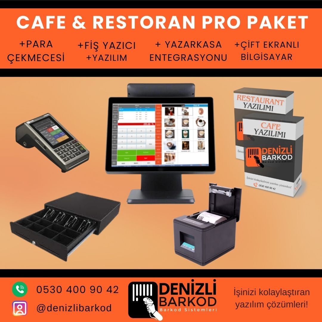 Cafe ve Restoran Pro Paket - Profesyonel Çözümlerle İşletmenizi Geliştirin!