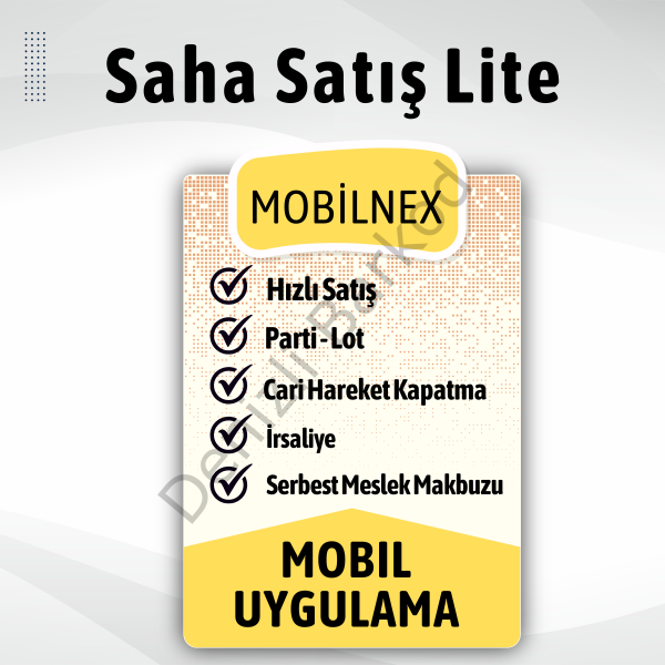 Mobil Ekonomik Saha Satış Uygulaması | LİTE