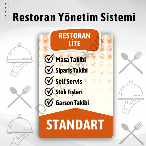 Restoran Yönetim Sistemi | LİTE PAKET