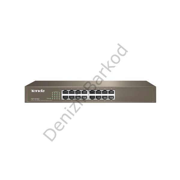 TENDA TEF1016D 16 PORT 10/100 YONETILEMEZ RACK MOUNT SWITCH