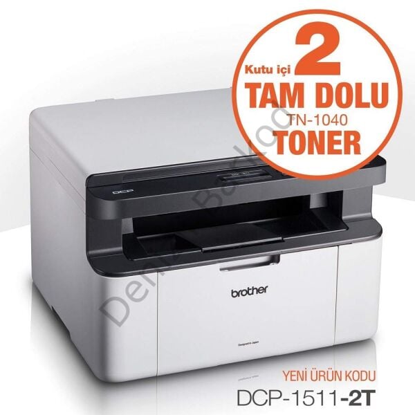 BROTHER DCP-1511-2T LAZER YAZICI TARAYICI FOTOKOPİ USB A4 x2 KUTU İÇİ TONER