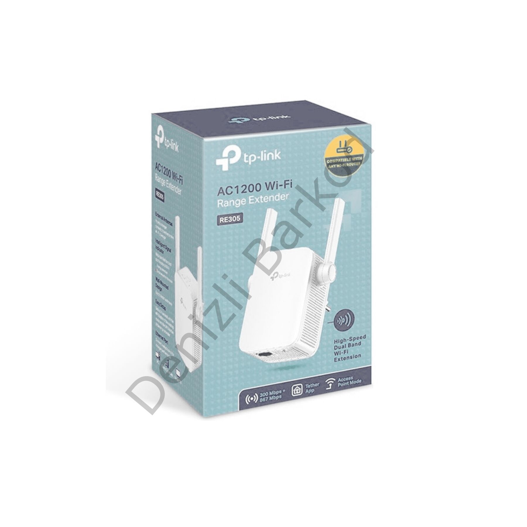 TP-LINK RE305 AC1200 1200MBPS 1PORT 10/100 ETHERNET 2 ANTEN RANGE EXTENDER