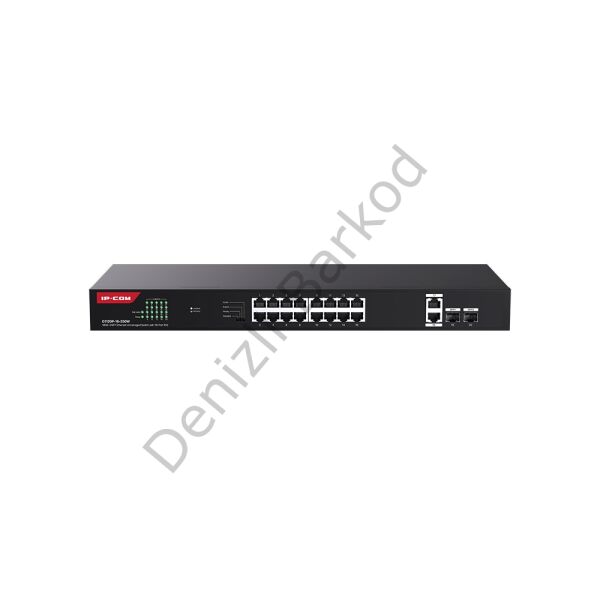 IP-COM G1120P-16-250W 16 PORT POE 10/100/1000 2 X SFP 250W YONETILEMEZ RACK MOUNT SWITCH