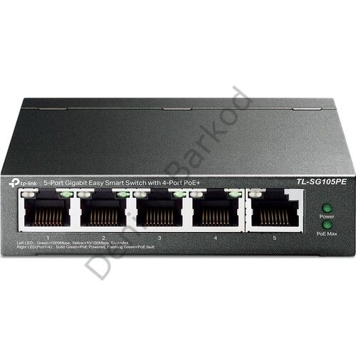 TP-LINK TL-SG105PE 5 PORT 10/100/1000 4 PORT POE+ DESKTOP SWITCH