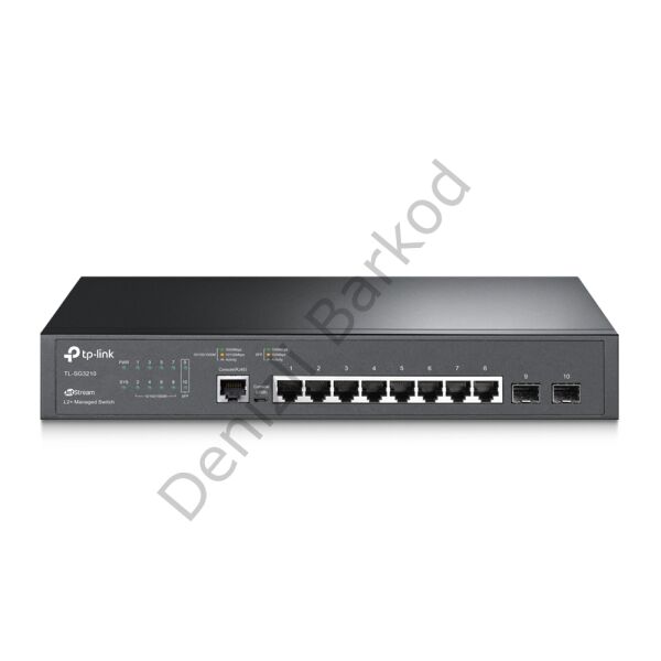 TP-LINK TL-SG3210 8 PORT 10/100/1000 2xSFP YONETILEBILIR RACK MOUNT SWITCH