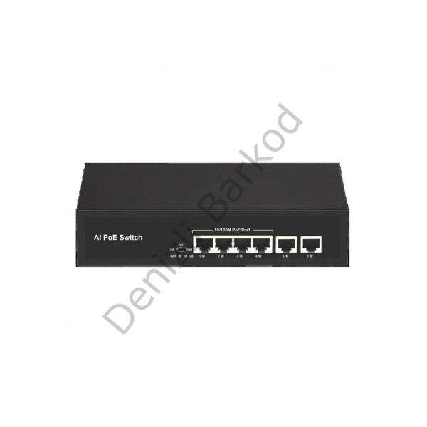 ODS ODS-4P2U 4 PORT POE 10/100 2FE UPLINK 65W YONETILEMEZ SWITCH