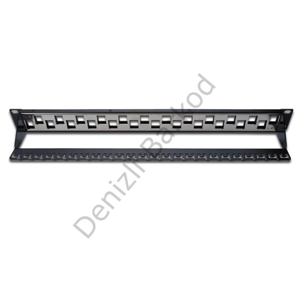 DIGITUS DN-91412 MODULER UTP/FTP CAT6/CAT6A 24 PORT BOŞ 1U ZIRHLI PATCH PANEL