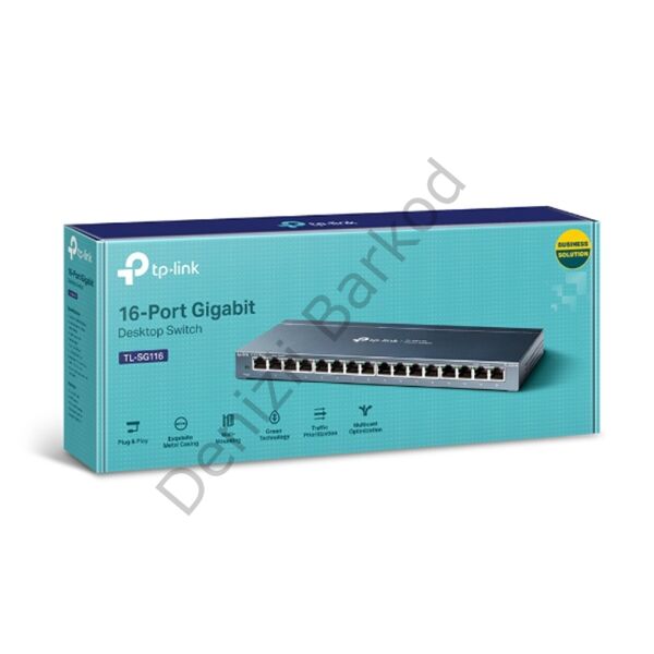 TP-LINK TL-SG116 16 PORT 10/100/1000 YONETILEMEZ DESKTOP SWITCH