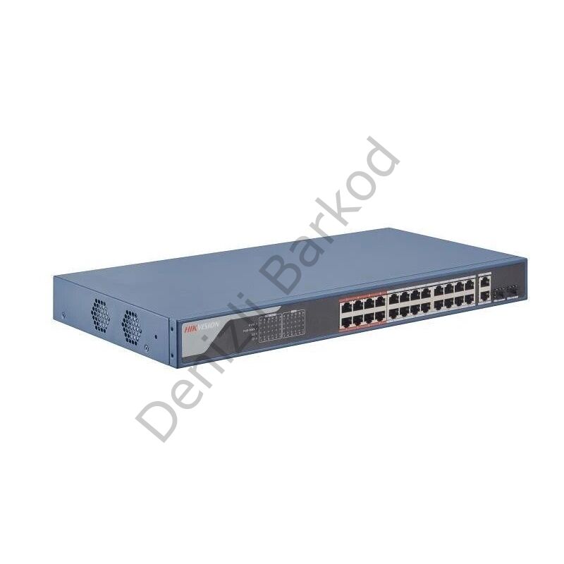 HIKVISION DS-3E1326P-EI 24 PORT 10/100 24 PORT POE 2 PORT GİGABİT UPLINK 370W YONETILEBILIR SWITCH