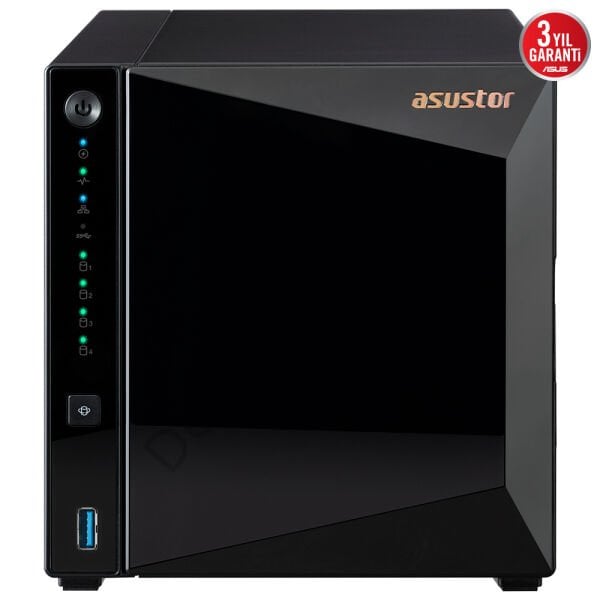 ASUSTOR AS3304T V2 2GB 4 BAY 2.5GB LAN DEPOLAMA ÜNİTESİ