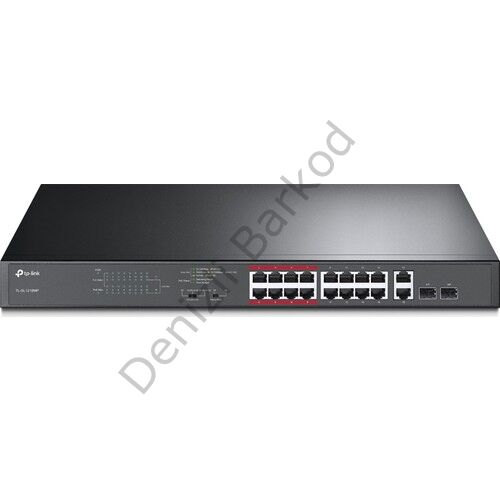 TP-LINK SL1218MP 16 PORT 10/100 16 PORT POE+ 2 PORT UPLINK +2 SFP 192 WATT YONETILEMEZ RACK MOUNT SWITCH