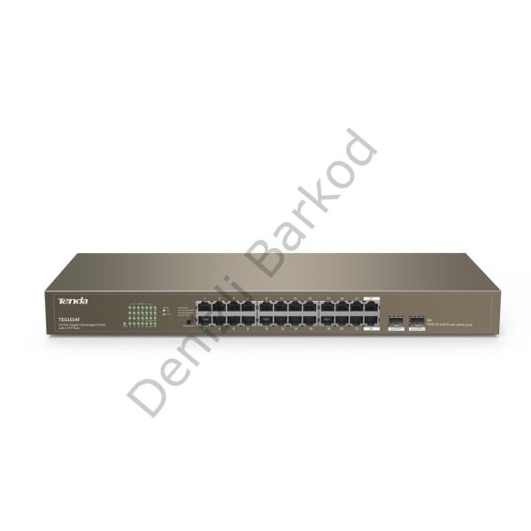 TENDA TEG1024F 24 PORT 10/100/1000 2 X SFP YONETILEMEZ RACK MOUNT SWITCH