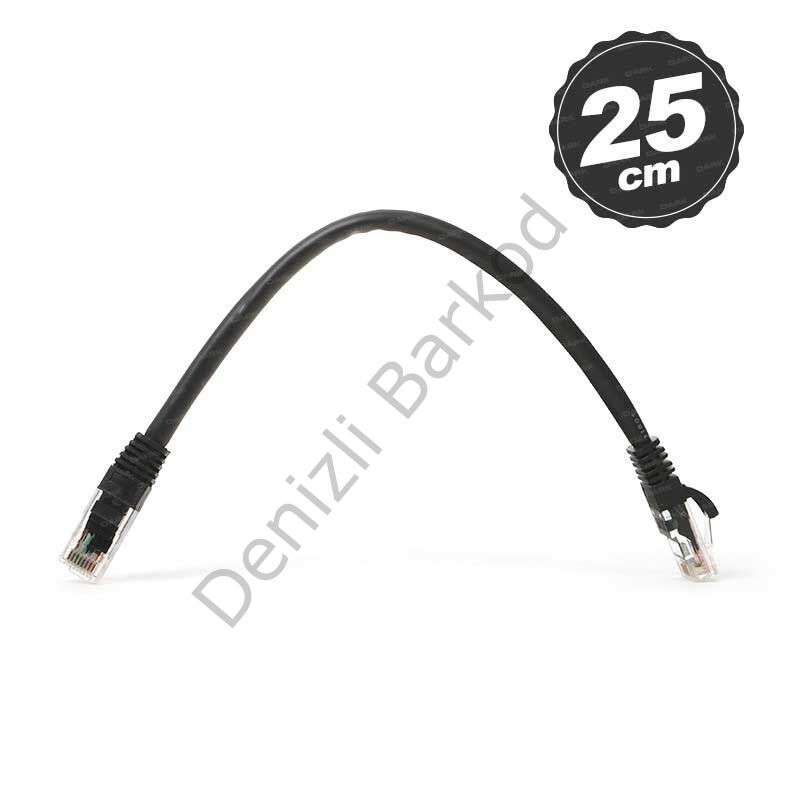 DARK DK-CB-NT6U25B 25CM UTP CAT6 PATCH KABLO SIYAH AWG24/7