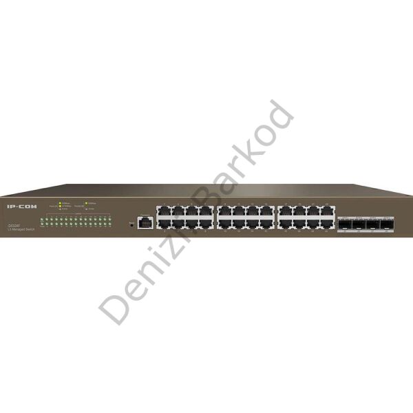 IP-COM G5328F 24 PORT 10/100/1000 4 X SFP l3 YÖNETİLEBİLİR RACK MOUNT SWITCH METAL KASA