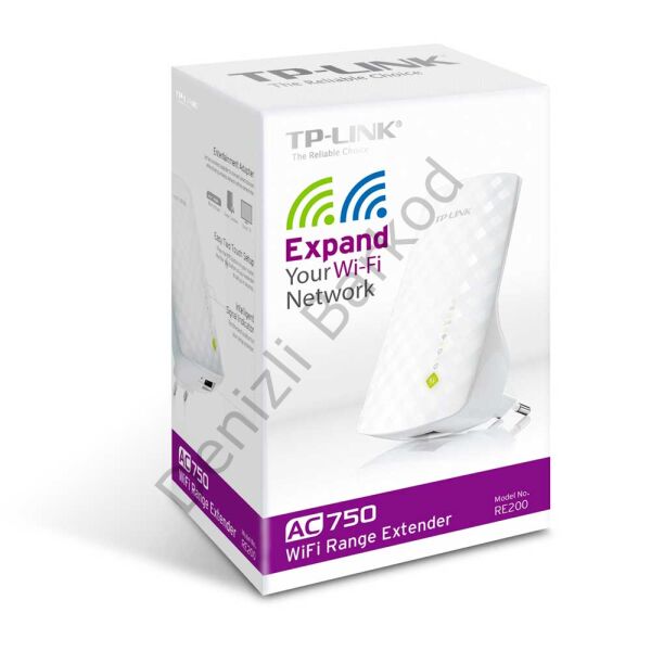 TP-LINK RE200 AC750 750MBPS 1PORT 10/100 ETHERNET DUALBAND MENZİL GENİŞLETİCİ